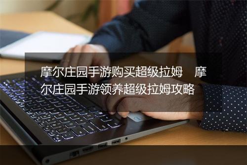 摩尔庄园手游购买超级拉姆　摩尔庄园手游领养超级拉姆攻略